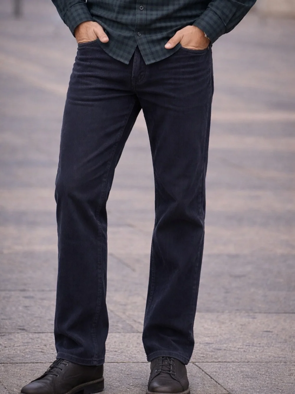 J.crew Slim Straight Fit Corduroy Jeans - Navy